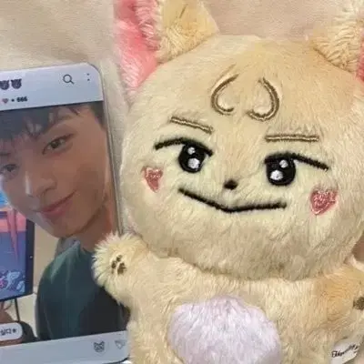 비투비 육성재 10cm 인형 하트뎨